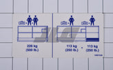 108674 PlatforMM Capacity Label | Skyjack